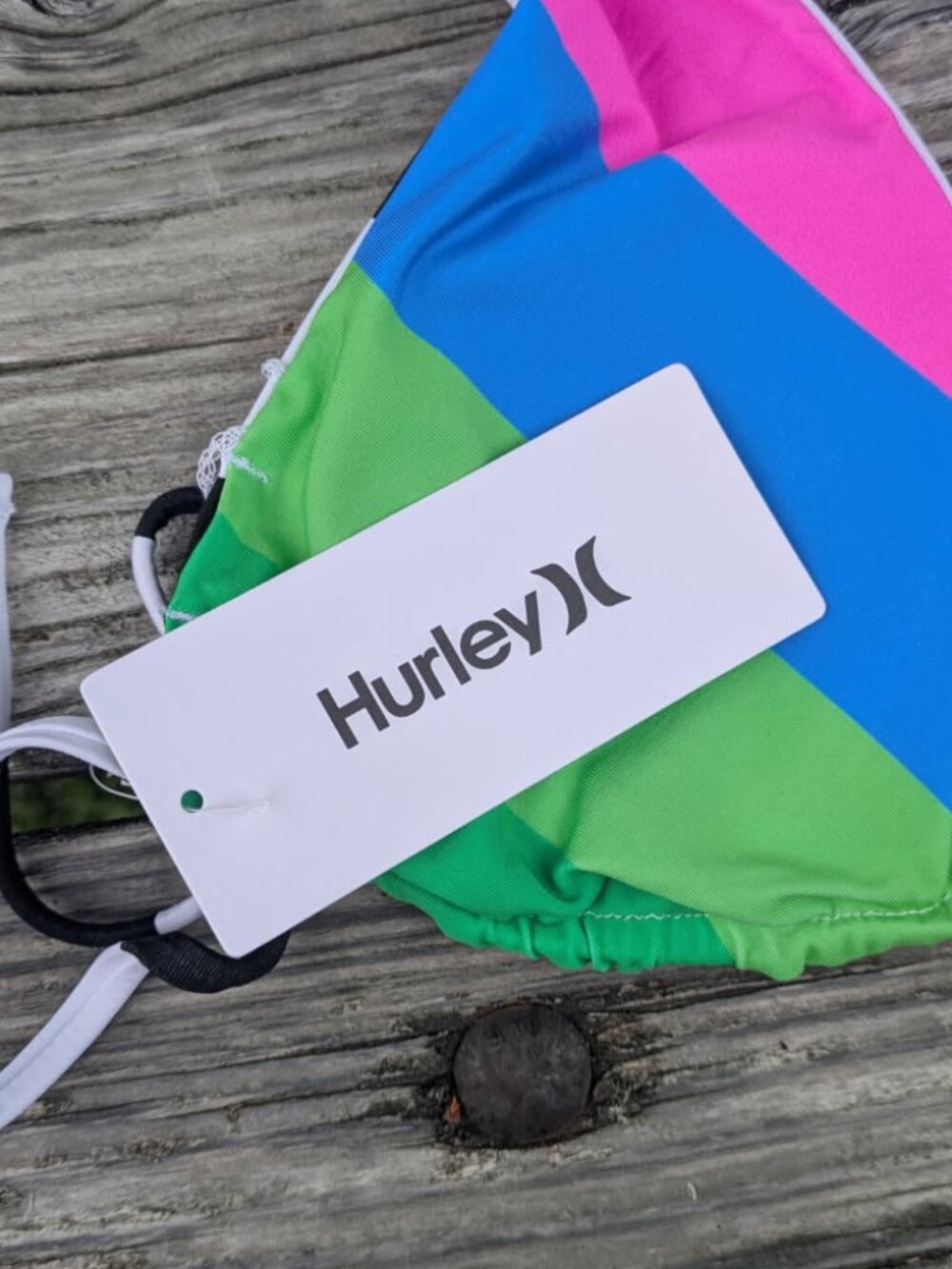 Hurley  Black and White Bikini Reversable NWT - Picture 5 of 12